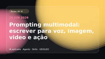 Prompting multimodal: voz, imagem e vídeo com IA em 2026