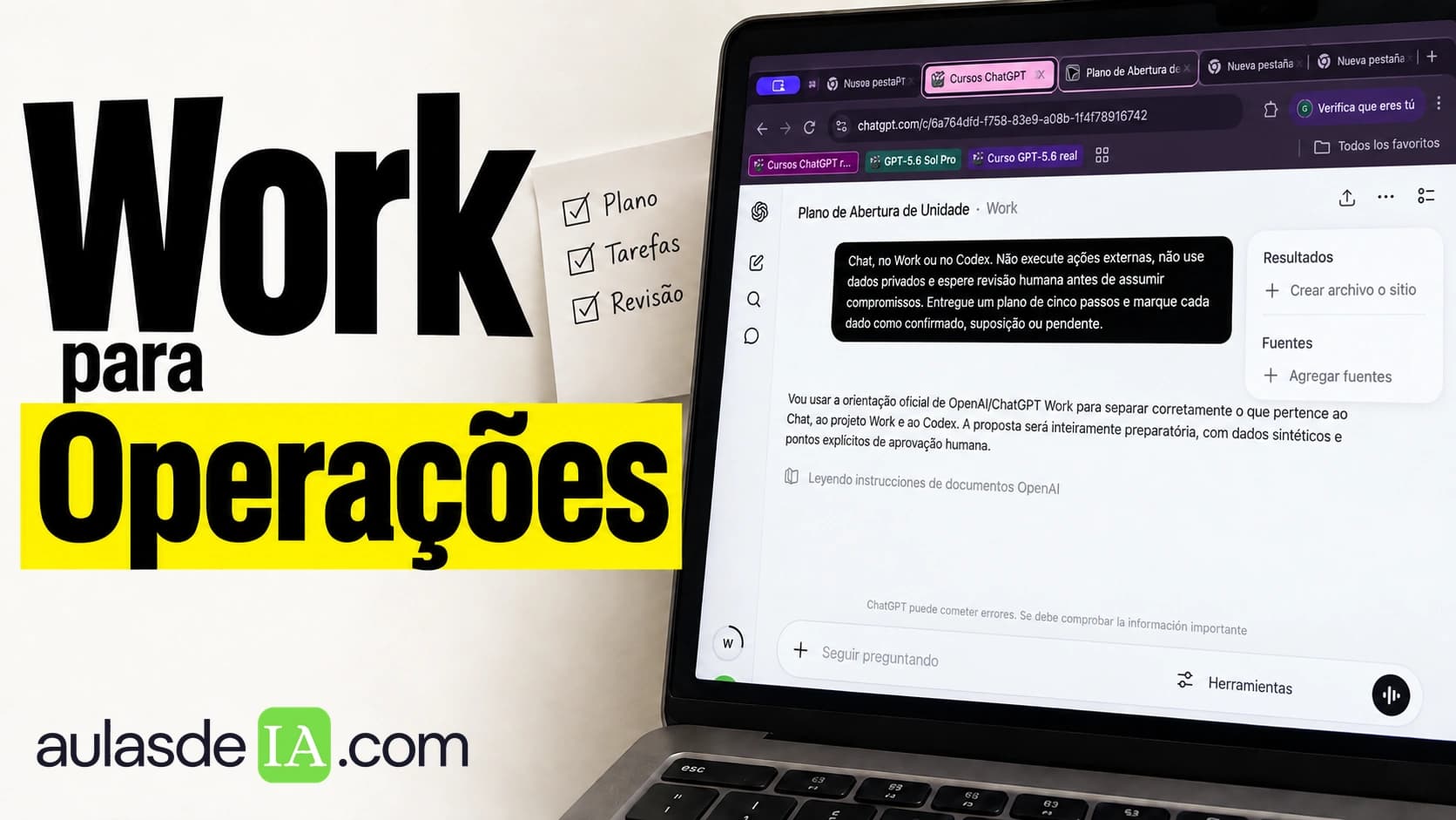 Work para Operações