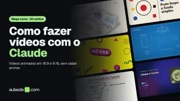 Capa do curso Como fazer vídeos com o Claude