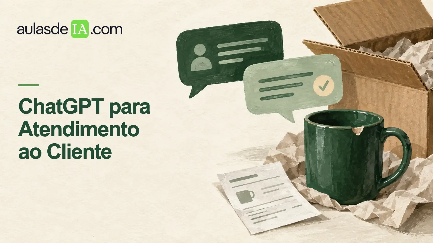 Capa do curso ChatGPT para Atendimento ao Cliente