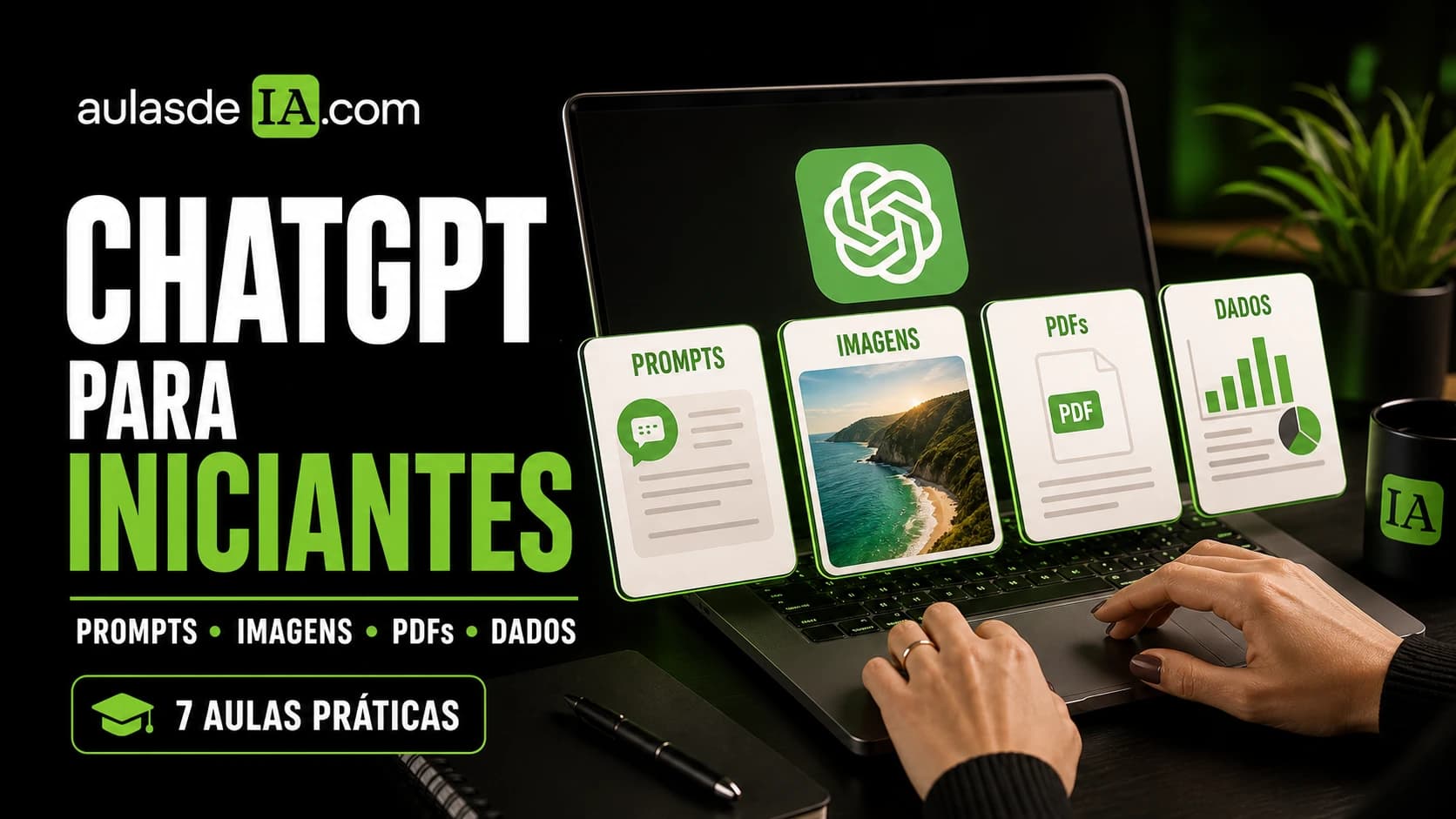 Capa do curso ChatGPT para Iniciantes