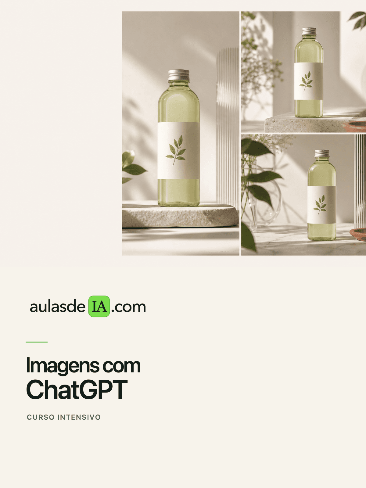 Capa do curso Imagens com ChatGPT: Curso Intensivo, Curso de Produtividade com IA com IA em português, Aulas de IA