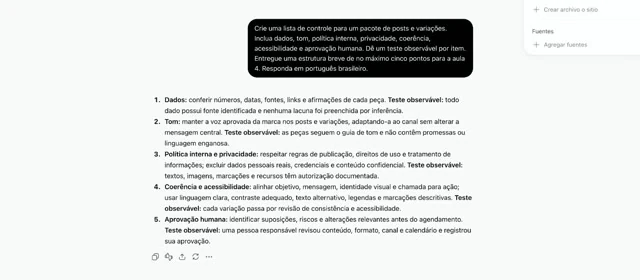 Revisão e comunicação