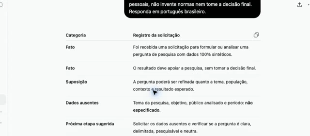 Defina o pedido