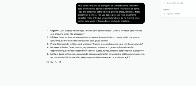 O briefing de trabalho