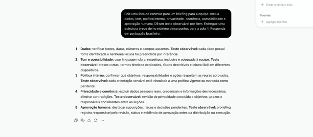 Revisão e comunicação