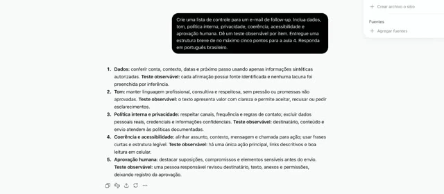 Revisão e comunicação