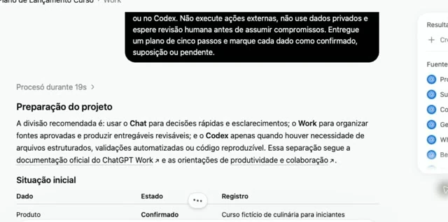 Começo no Work