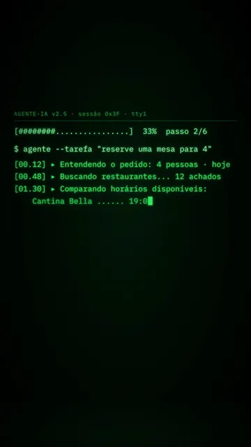 Vídeo vertical: Terminal, feito pelo Claude