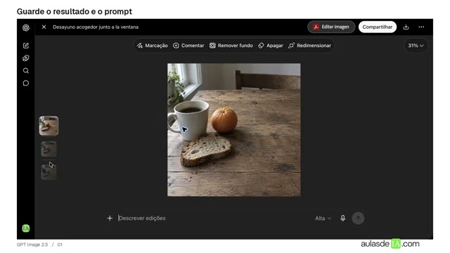 Sua primeira fotografia com intenção
