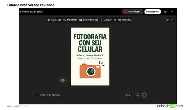 Cartazes com texto que dá para ler