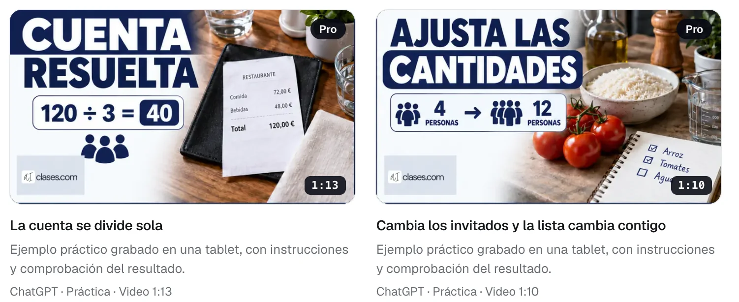 Tutoriales en video de Aulas de IA