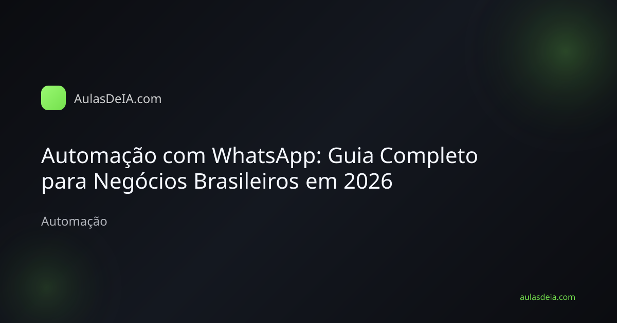 Empreendedor brasileiro automatizando WhatsApp para negócios