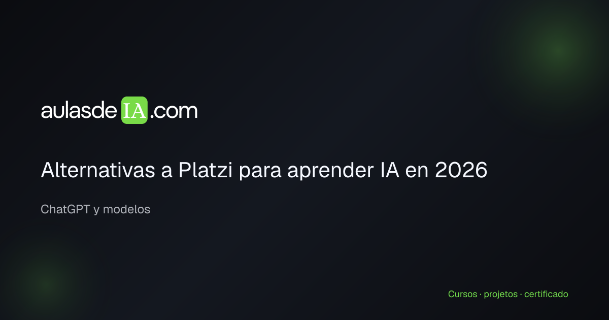 Alternativas a Platzi para aprender IA en 2026