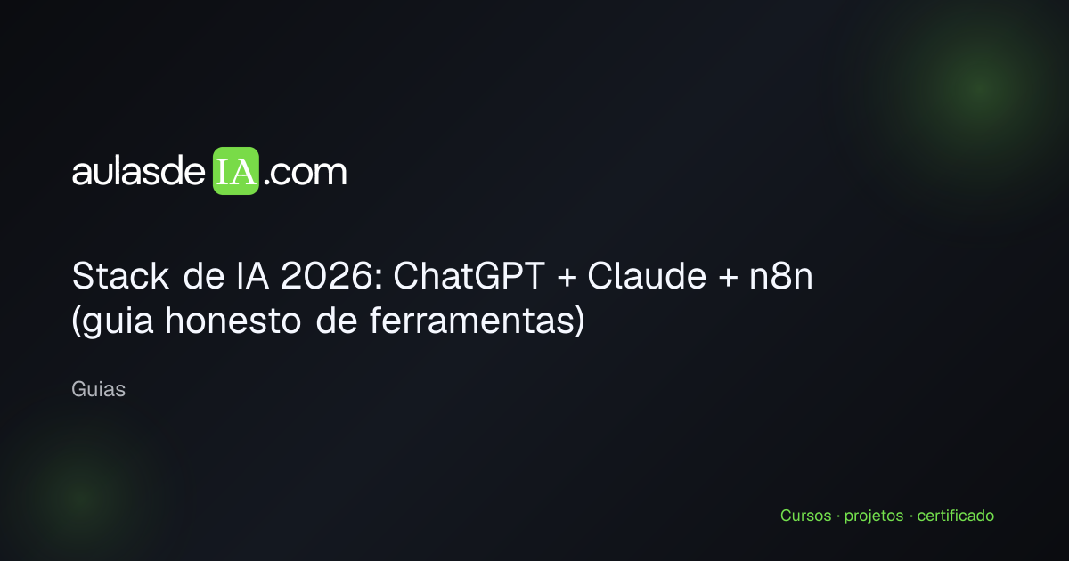Diagrama do stack de IA com chat, Claude e automação n8n conectados