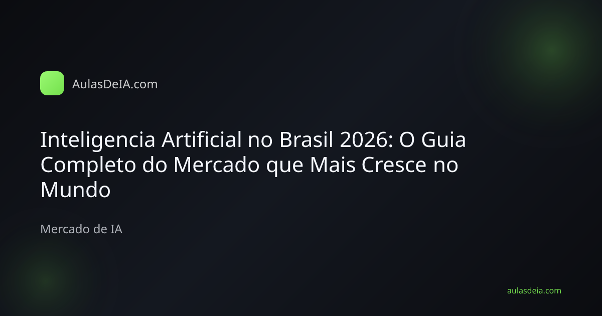 Mapa do Brasil com icones de IA representando o crescimento do mercado brasileiro