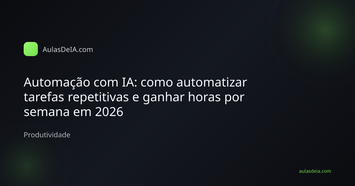 Fluxo de automação com inteligência artificial mostrando tarefas sendo executadas automaticamente com engrenagens e dashboards
