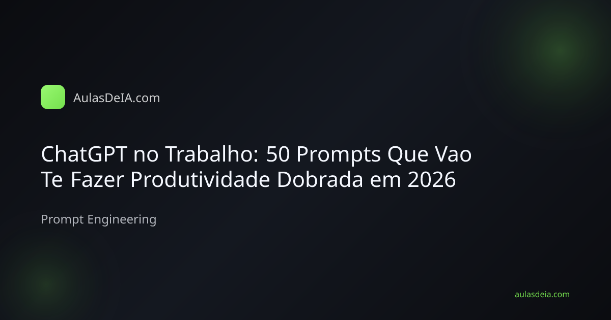 Pessoa usando ChatGPT no computador com lista de prompts ao lado