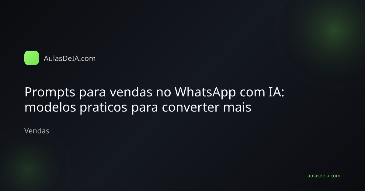 Tela de celular com conversa de vendas no WhatsApp usando inteligencia artificial